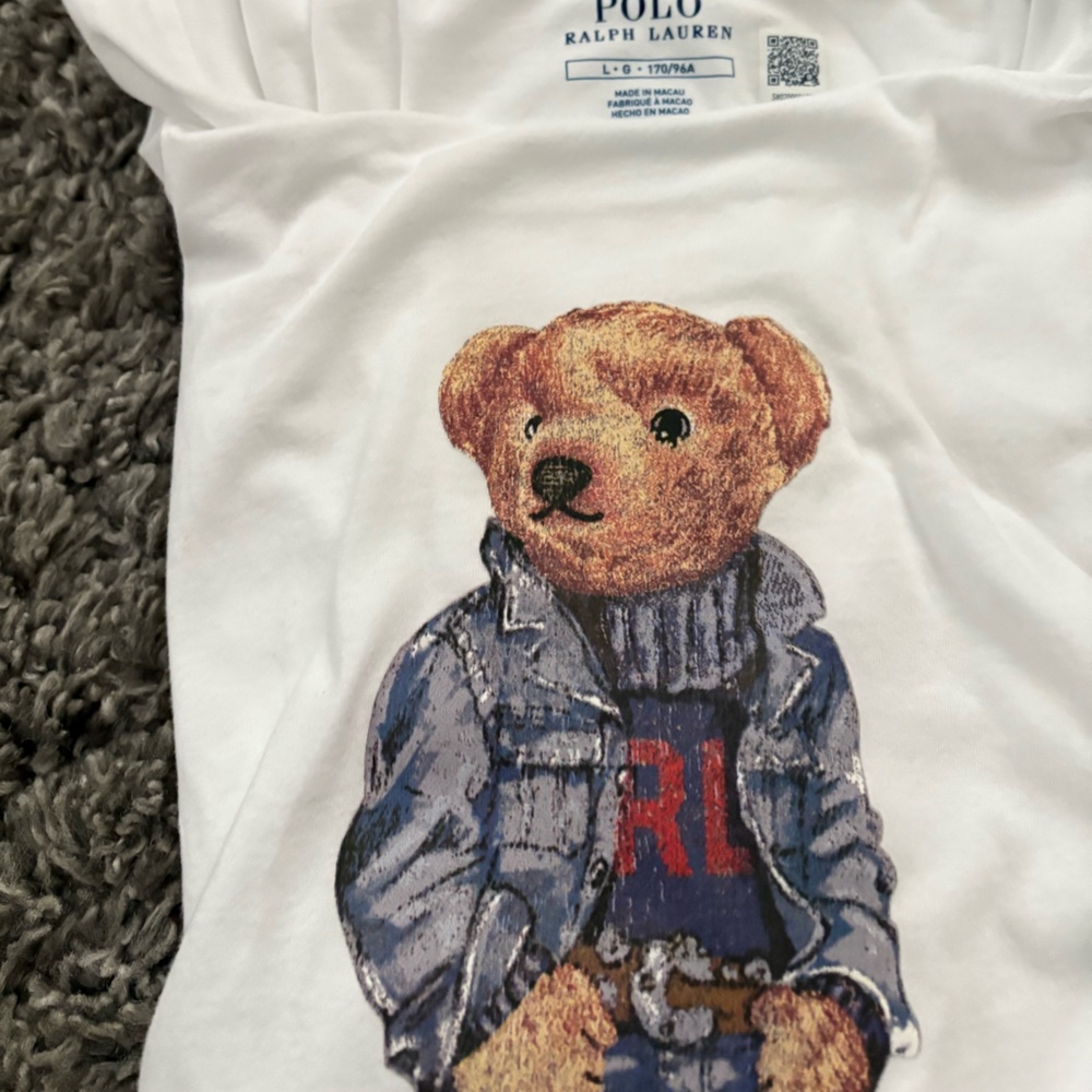 Polo by Ralph Lauren White  Polo Bear Tee - Picture 5 of 6